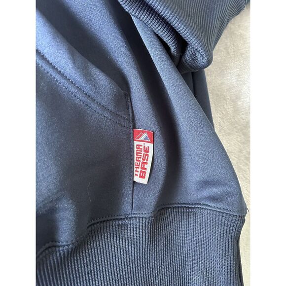 Majestic Authentic Boston Red Sox Therma Base Sweatshirt Logo Mens XL Blue - Picture 2 of 7